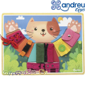 Andreu Toys Активна дъска за основни умения - Облечи котето SXR002